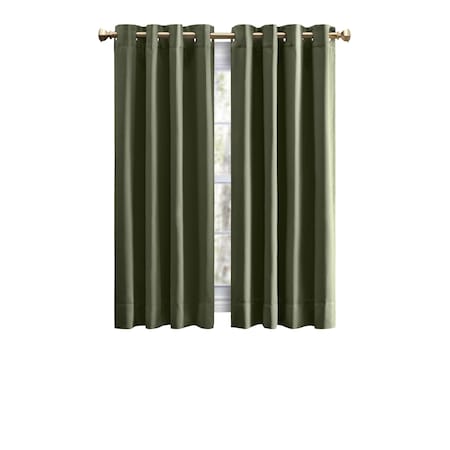 Ultimate Blackout Grommet Curtain Panel With Wand